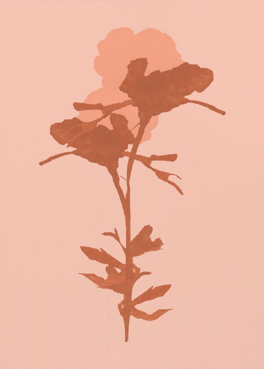 Blumensilhouette 7 | Leinwand