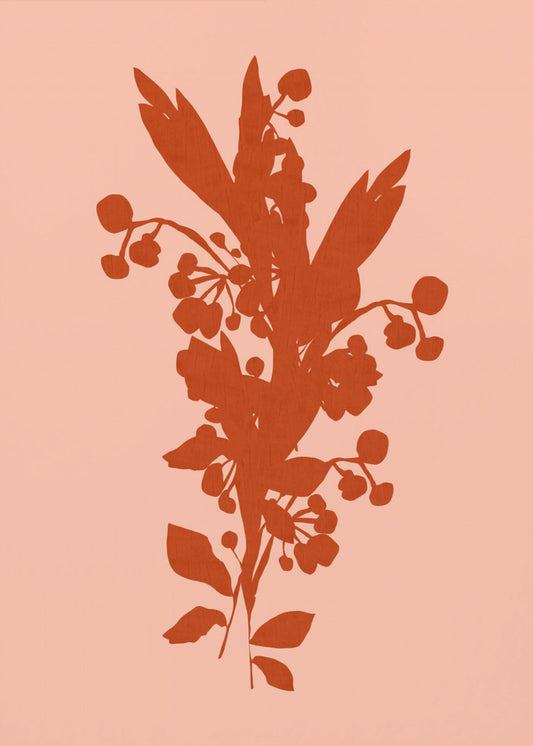 Blumensilhouette 8 | Leinwand
