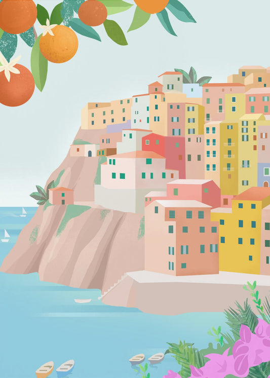 Cinque Terre, Italien | Leinwand