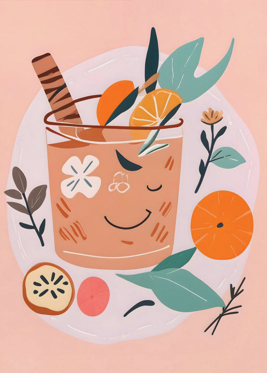 Zimt-Orangen-Cocktail | Poster