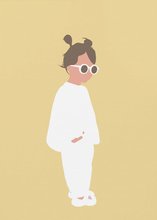Lola – Sommermädchen-Silhouette | Poster