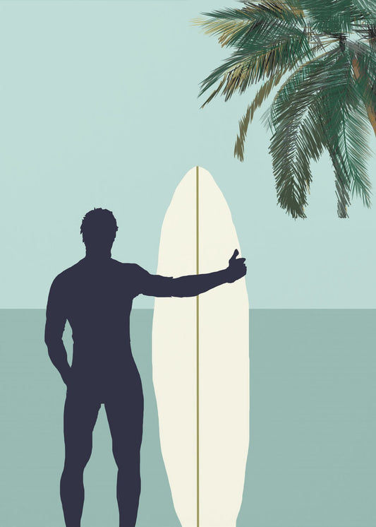 Surf Blau 1 | Leinwand