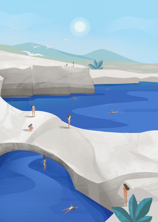 Cliff Jumping, Greece | Poster