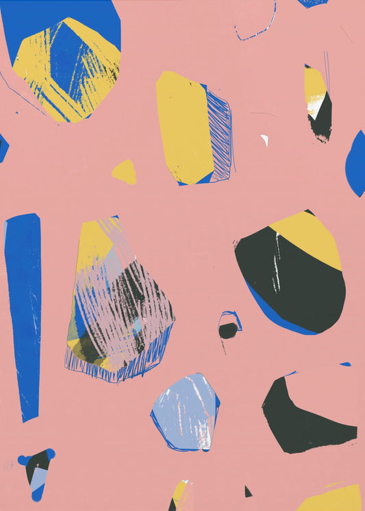 Rocks Pink | Canvas