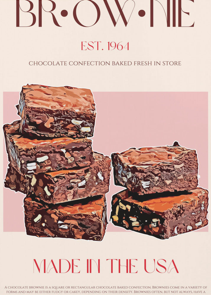 Schoko-Brownies-Genuss | Leinwand