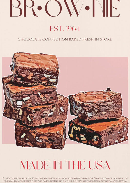 Schoko-Brownies-Genuss | Leinwand
