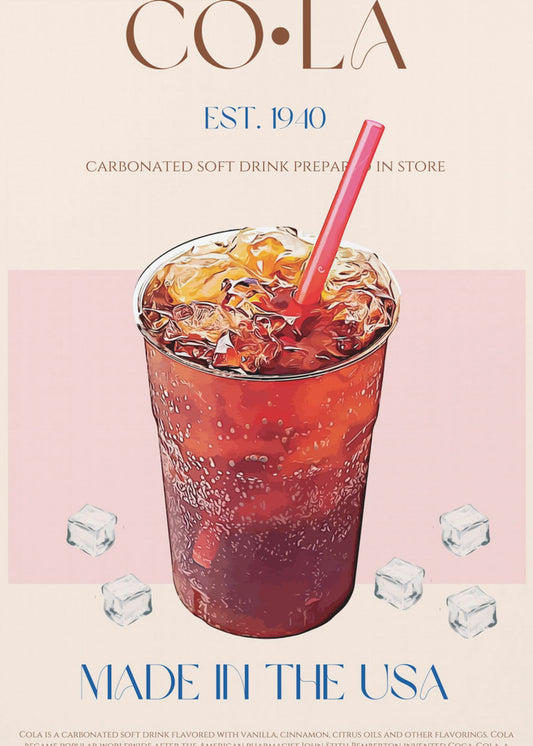 Gekühlter Cola-Genuss | Poster