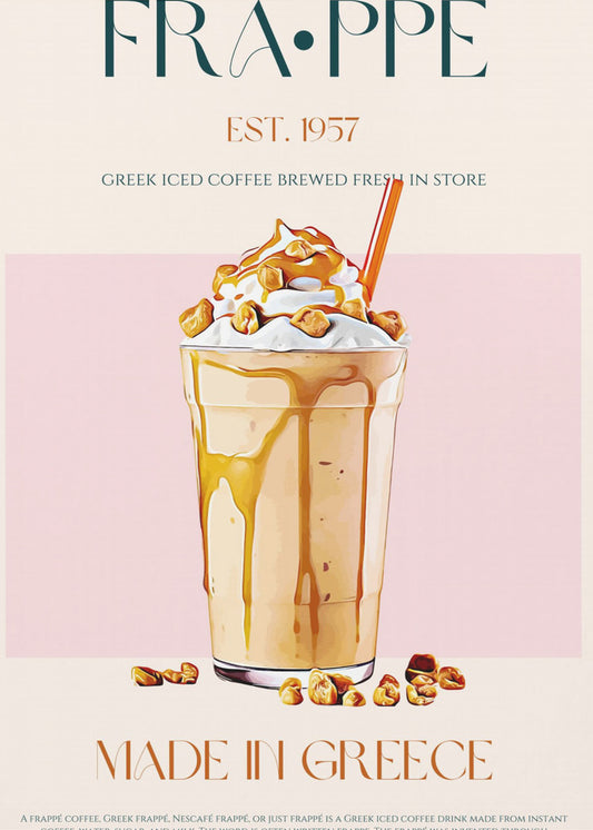 Griechischer Frappe-Genuss | Leinwand