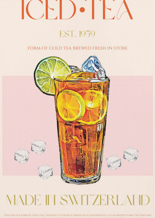 Refreshing Glass of Iced Tea | Canvas