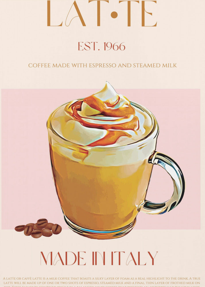 Cremiger Latte-Genuss | Leinwand