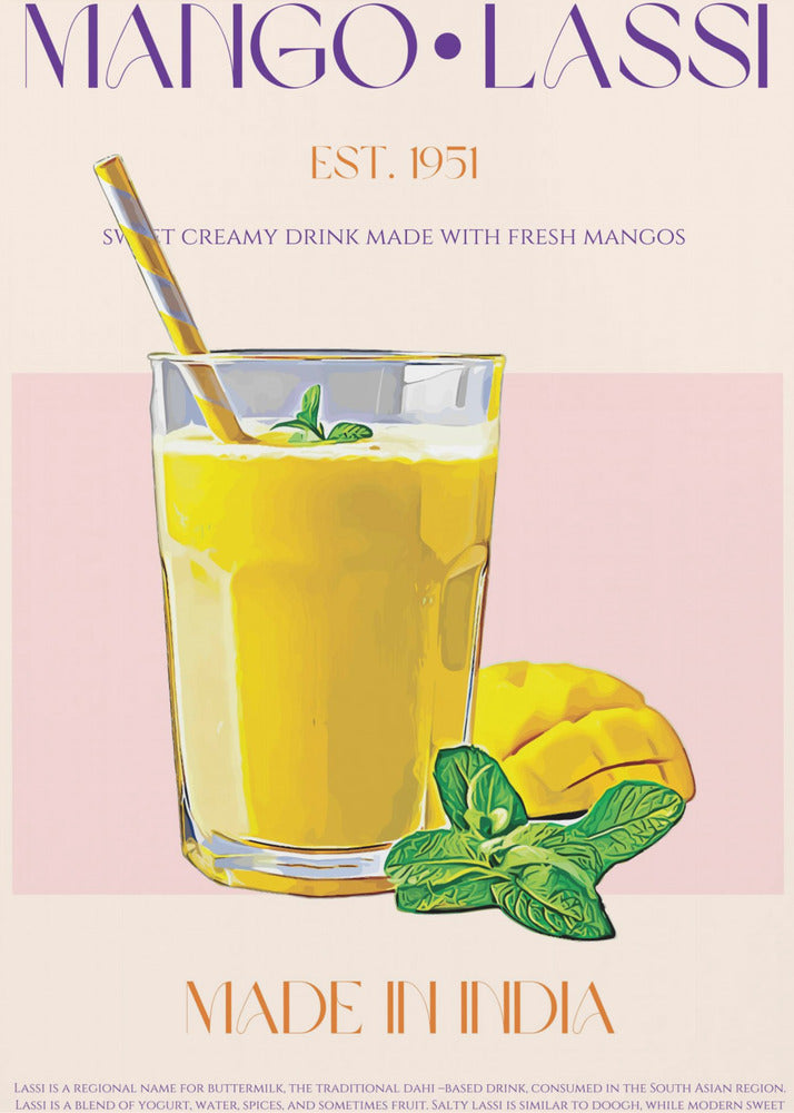 Mango Lassi Delight | Leinwand