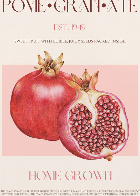 Saftiger Granatapfel | Poster