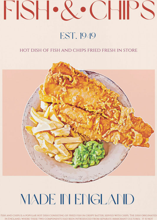 Classic Fish And Chips Dish | Canvas