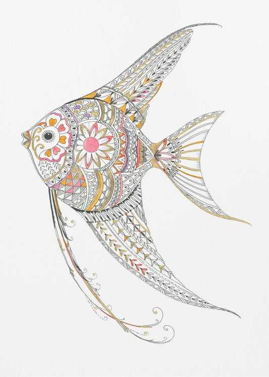 Engelfisch Zarte Farbtöne | Leinwand