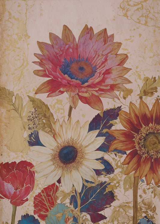 Lebendige Blüten | Leinwand