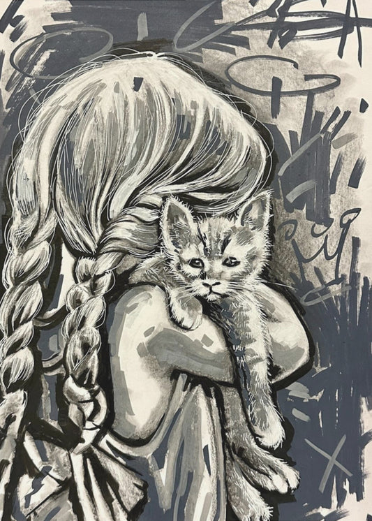 Paws and Pigtails | Canvas