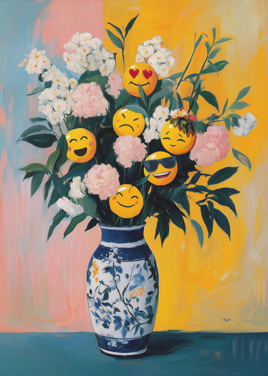 Blumen-Emojis | Leinwand