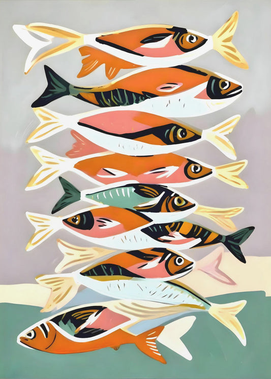 Stilisierter Fisch | Poster