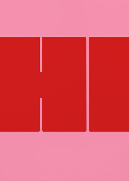 Bold Red Shapes | Canvas