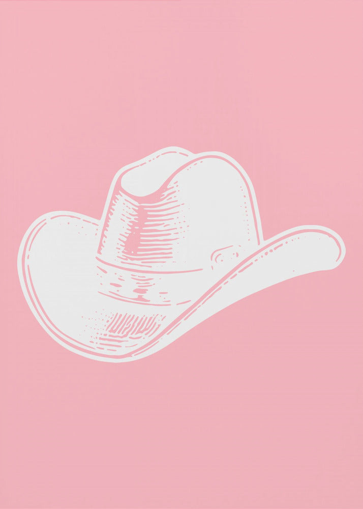 Rosa Cowboyhut | Poster