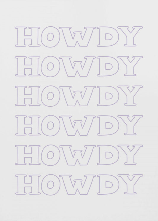 Lila Howdy | Leinwand