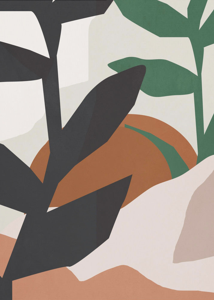 Abstract Art Tropical Leaves | Poster