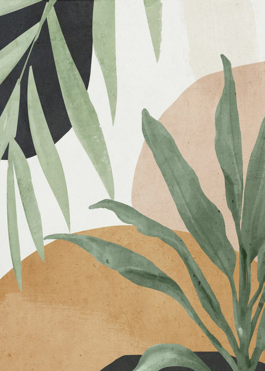 Abstract Art Tropical Leaves | Canvas