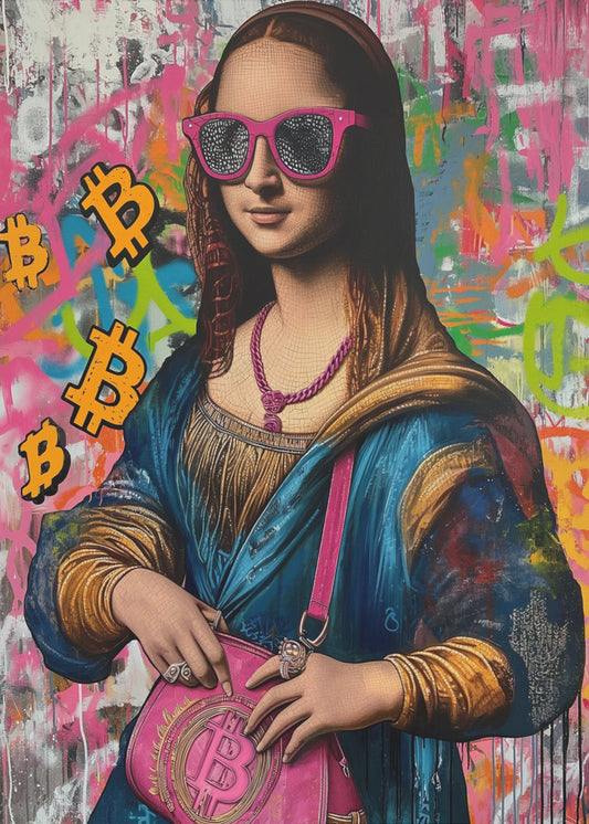 Monalisa Bitcoin | Leinwand