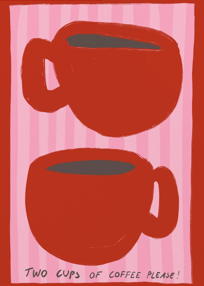 Doppelter Espressogenuss | Leinwand