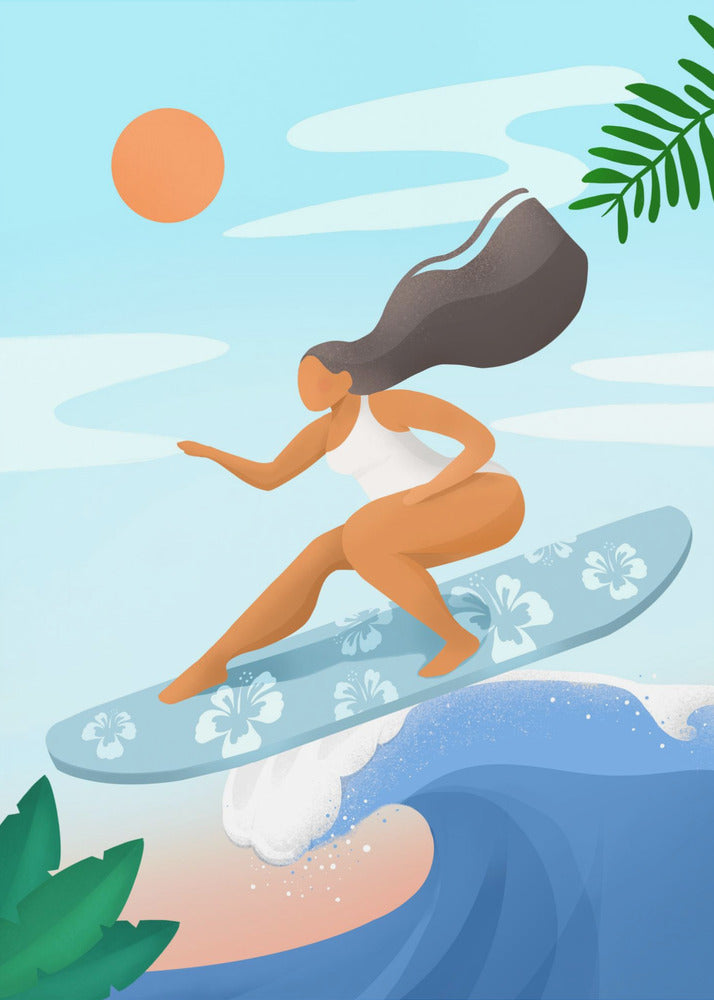 Surfen auf den Wellen | Poster