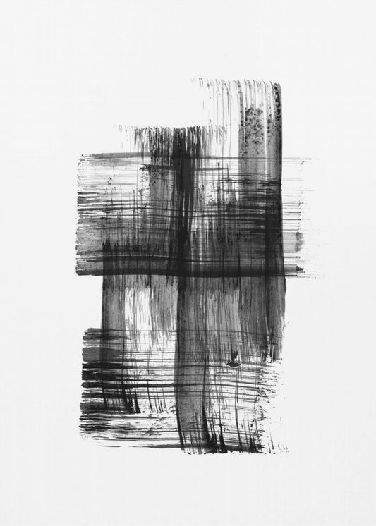 Ink %22black Ink Strokes No.03%22 | Canvas