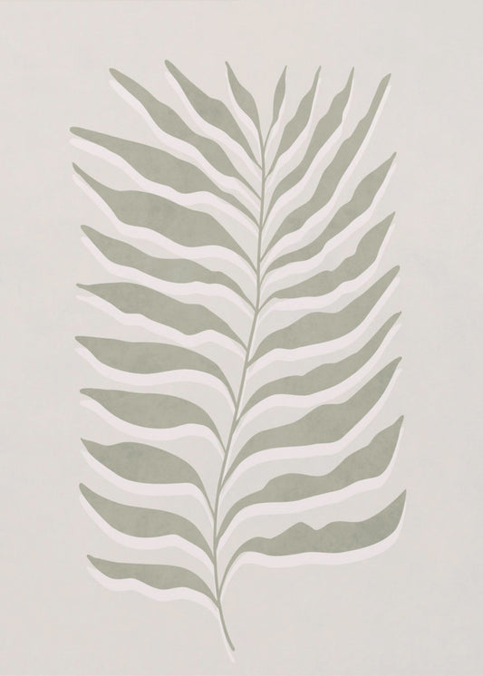 Olive Green Leaf | Canvas