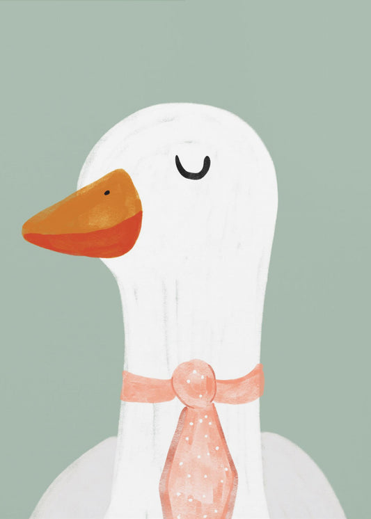 Gans mit Krawatte | Poster