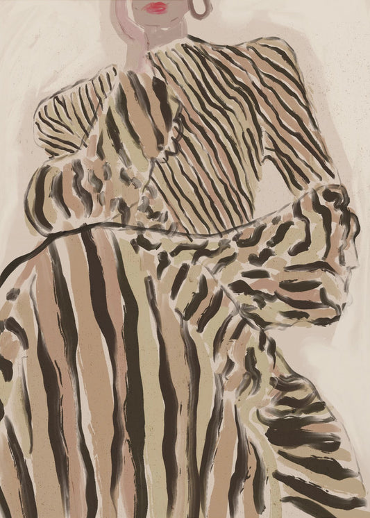 Zebra Eleganz | Leinwand