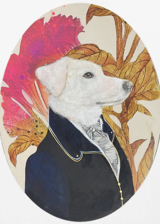 Königliches Hundeportrait | Leinwand