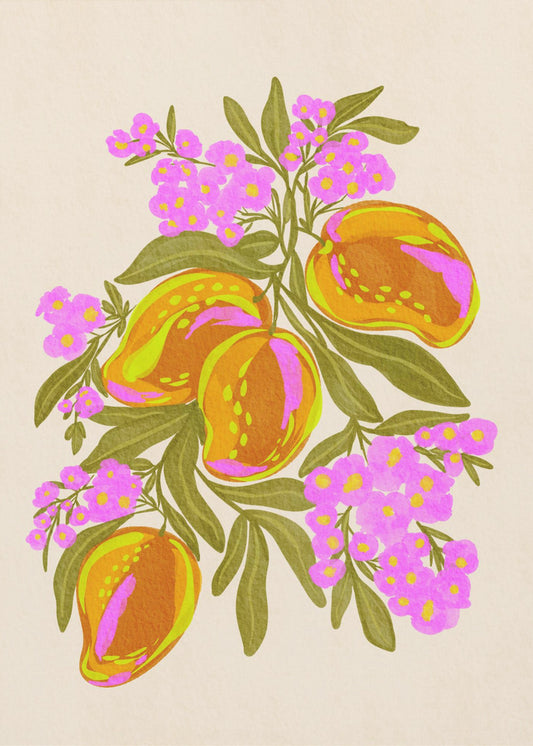 Lebendige Mangos | Leinwand