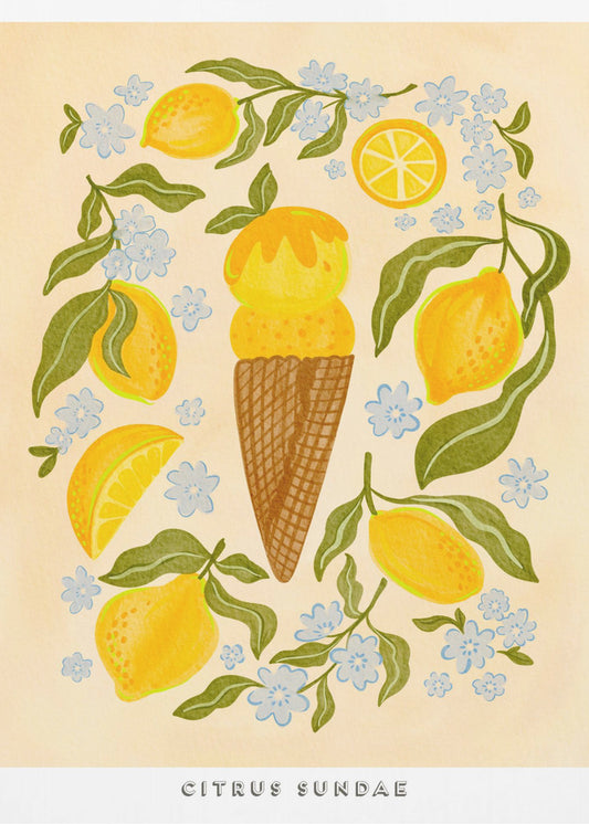 Citrus sundae | Canvas