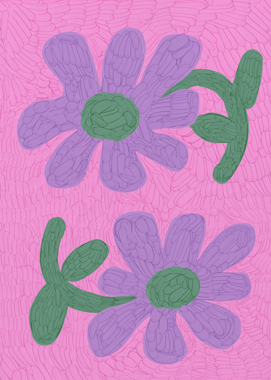 Blüten in Rosa | Leinwand