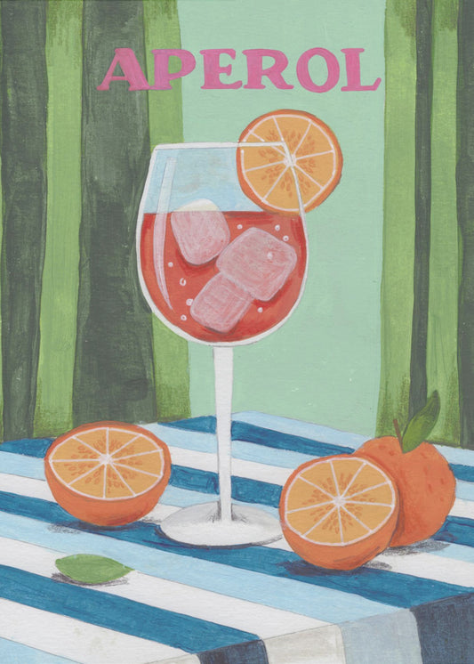 Aperol Spritz Cocktail | Leinwand
