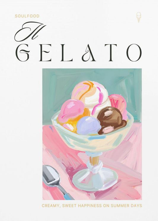 Gelato-Eiscreme-Vergnügen | Poster