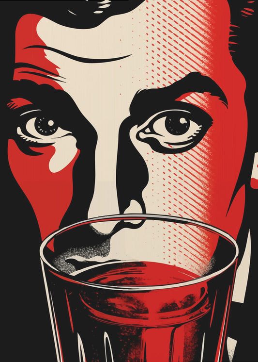 A Man with Intense Eyes | Poster