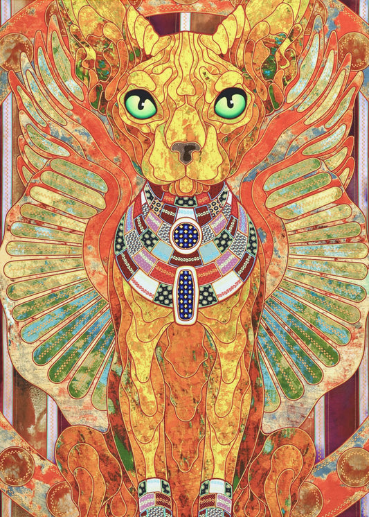 Stilisierte Sphinxkatze | Poster