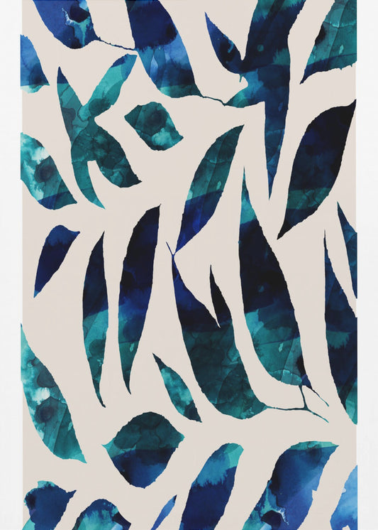 Indigo Leaf Fall | Canvas