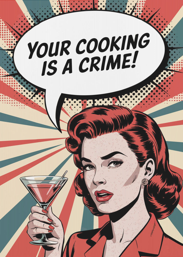 Retro-Kulinarischer Braten | Poster