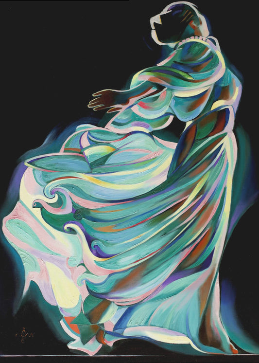 Abstract Depiction Of A Dancer In Motion | Poster