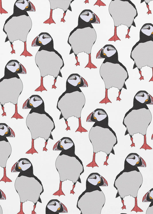 Papageientaucher-Vogelmuster | Poster