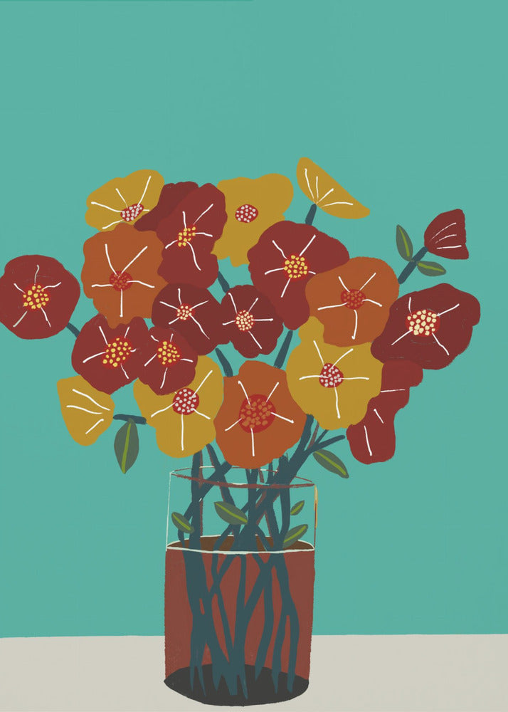 Blumen in der Vase | Leinwand