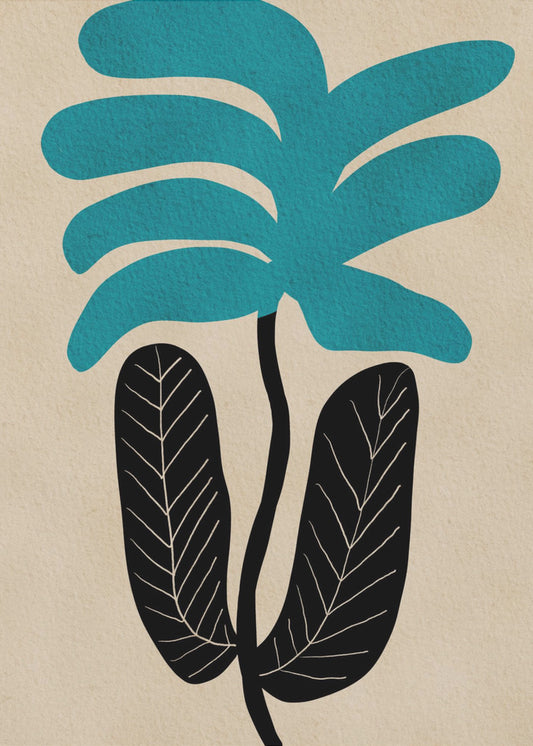 Blaue Blumenblume | Poster