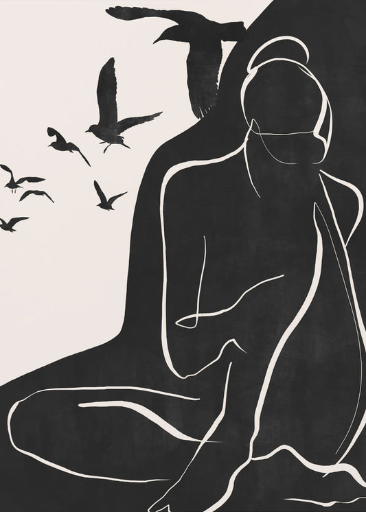 Fliegende Vögel | Poster