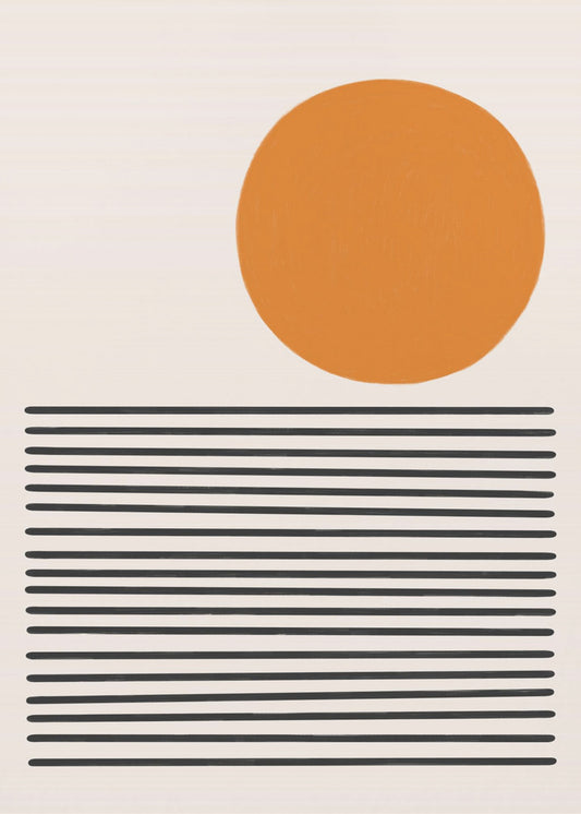 Minimalistische Meereslandschaft | Leinwand